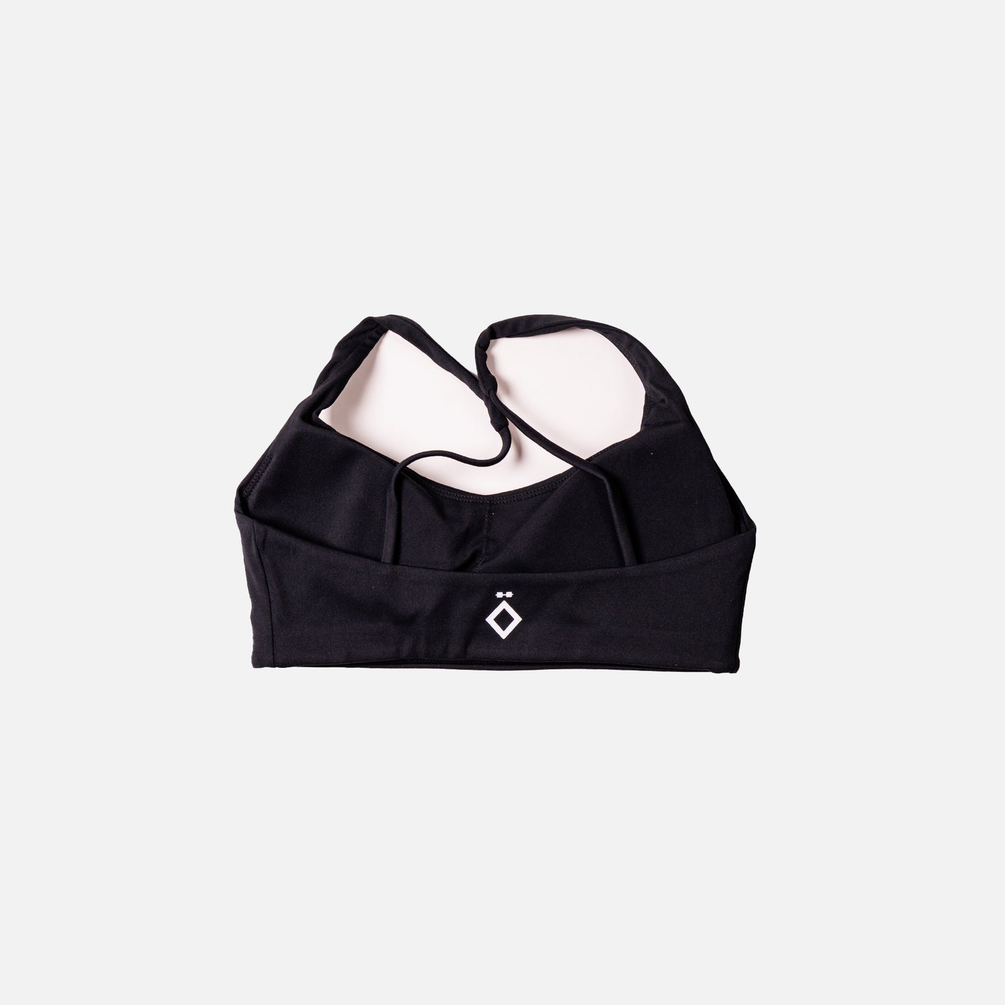 Black activewear set cross-back sports bra 